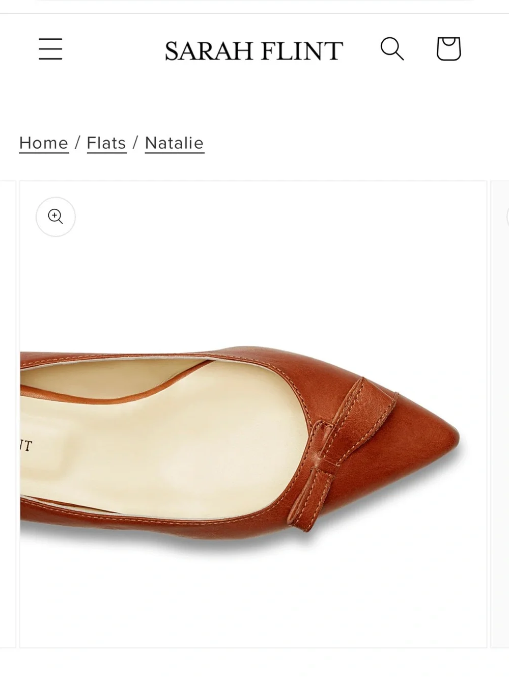 Sarah Flint - Natalie - Saddle Vachetta BRAND NEW IN BOX